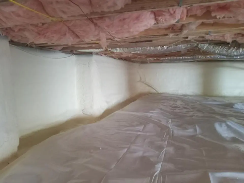 Crawl space encapsulation with closed-cell spray foam for Roof Maintenance in Berlin